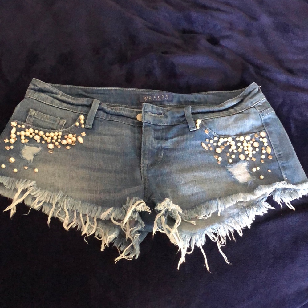 Guess jeweled shorts size 27